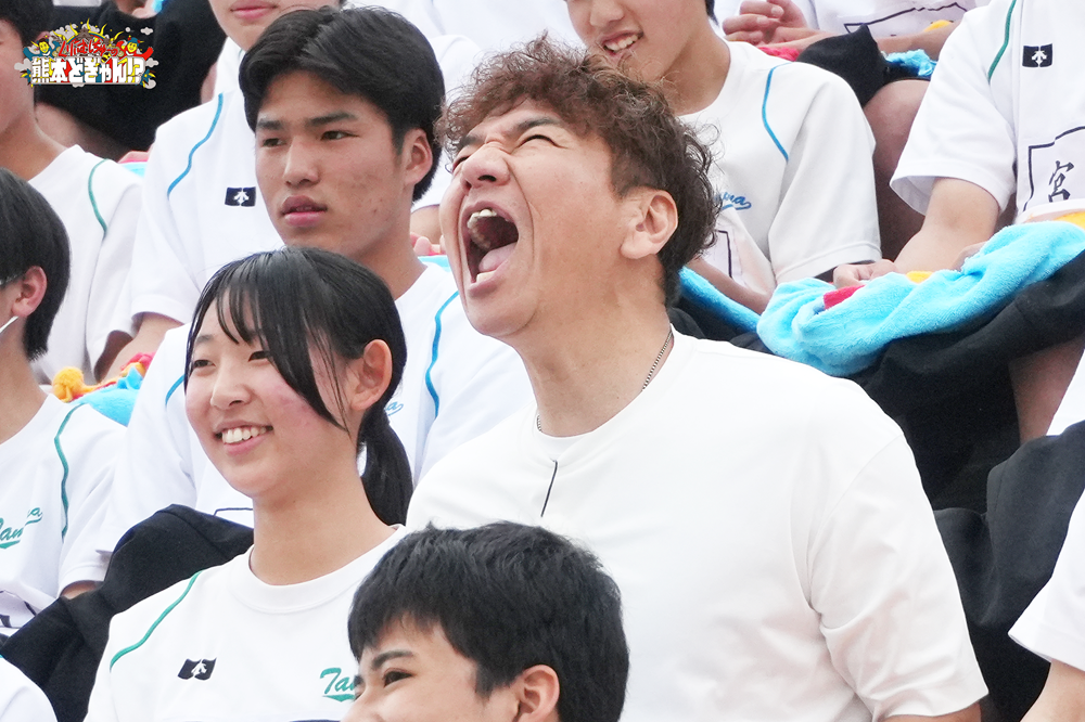 #75 上田晋也 玉名高校伝統の人文字に挑戦！