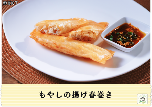 もやしの揚げ春巻き