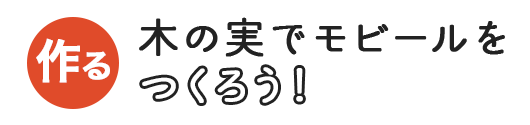 木の実でモビールをつくろう！