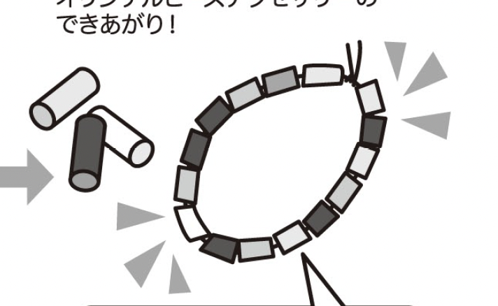 ペットボトルでビーズアクセサリー作り