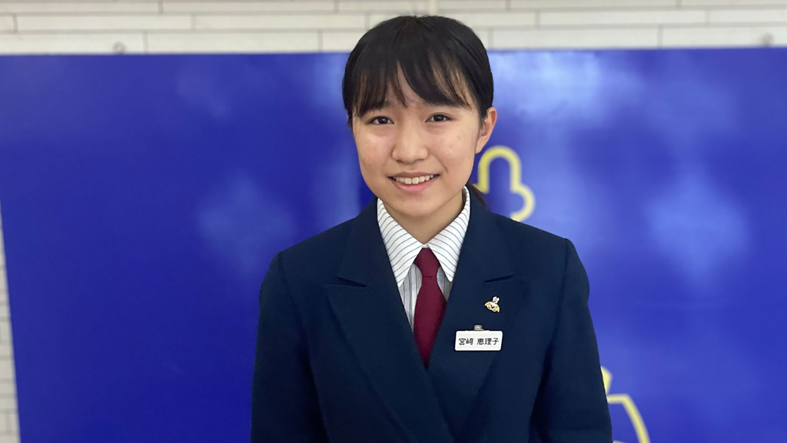 熊本学園大付属中学校3年の宮﨑恵理子さん