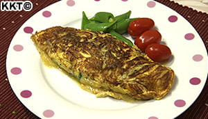 まみさんの元気もりもり朝ごはん カルシウムたっぷり ひじきのオムレツ